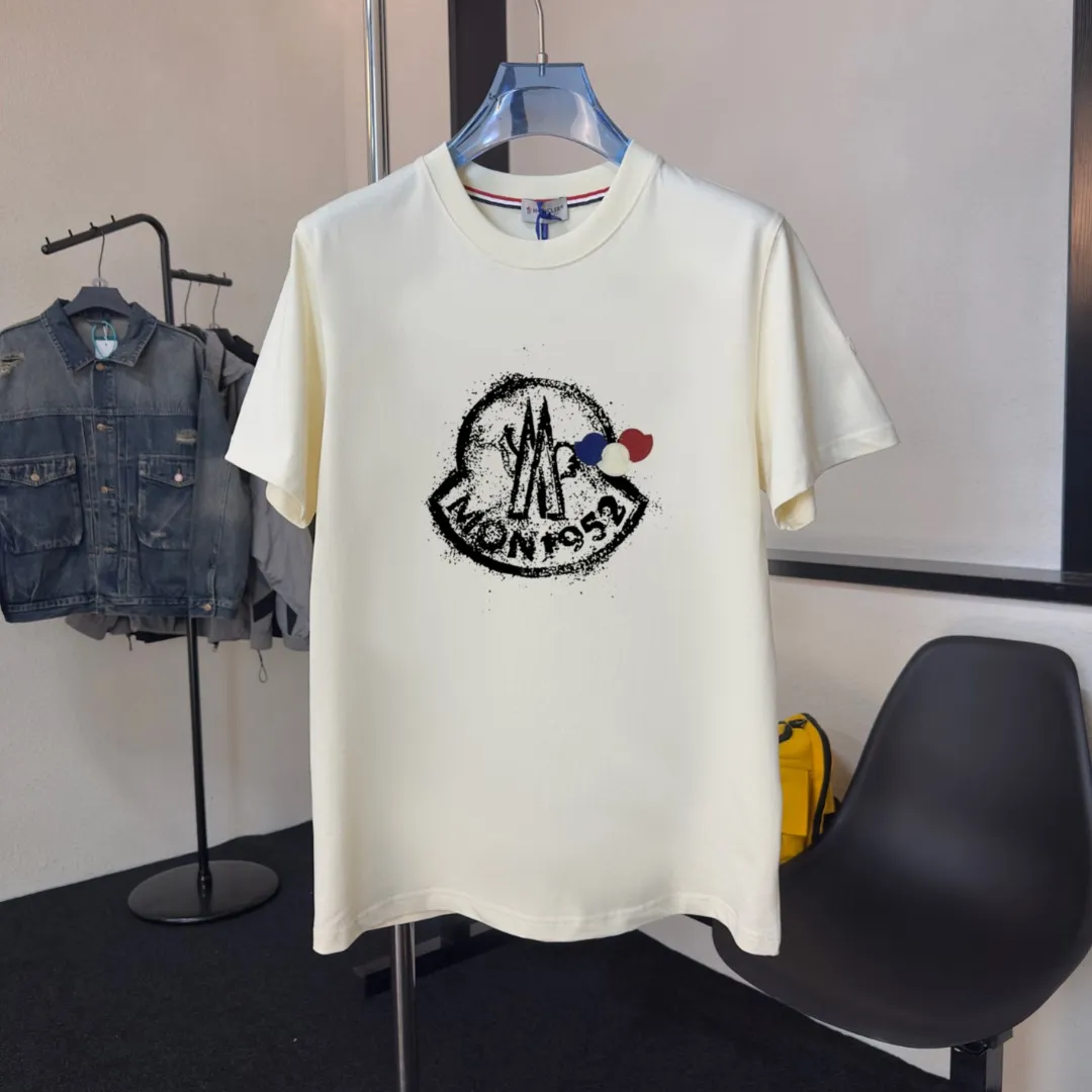 P80💰《Moncler~ 》2025New Arrival Quality T , Versatile Quality ！ ‼ 32 250G ‼ ， ， ， ， T 🤪 Sizes：S-M-L-XL-2XL ：Black，White， Same Style